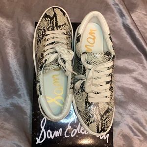SAM EDELMAN snakeskin sneakers